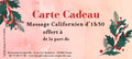 Carte Cadeau Massage Californien d'1h30