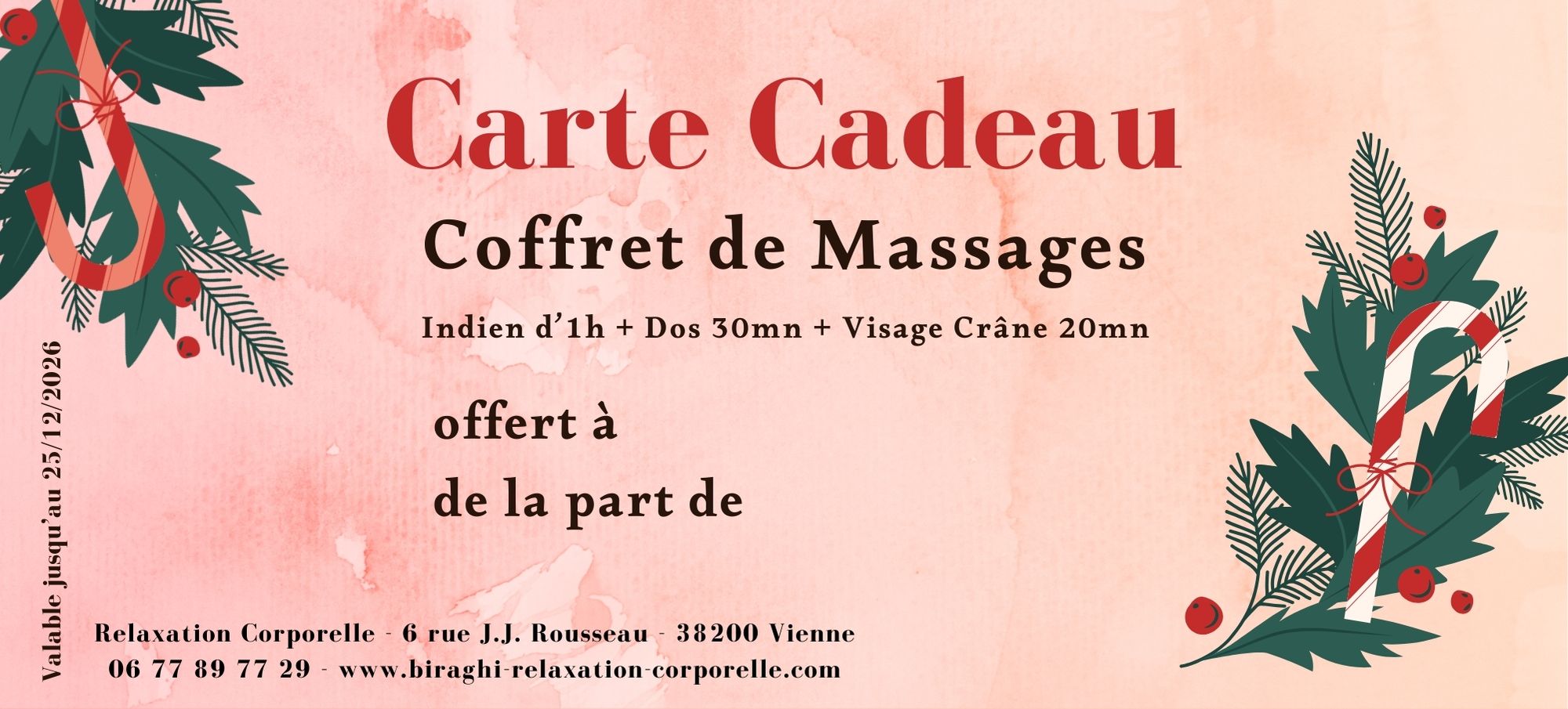 Coffret Massages