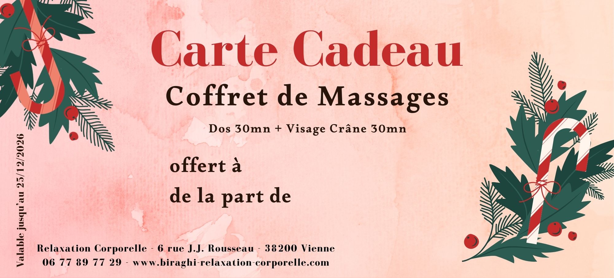 Coffret Massages